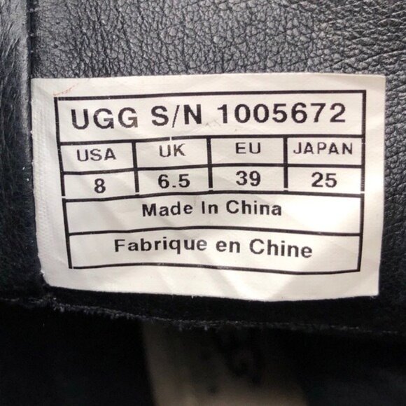 UGG Frances Antiqued Leather Pull on Moto Boots 8 - Picture 9 of 14